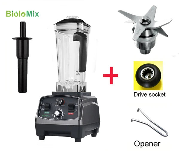 Biolomix 3HP 2200W Blender Timer Juicer 2L BPA Free