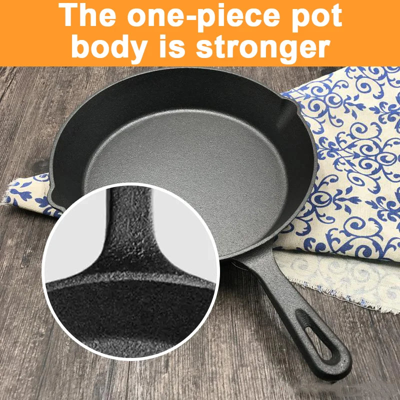 Cast Iron Skillet Set: 3-Piece Uncoated Pan Collection