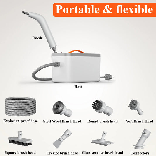 1500W High-Pressure Steam Cleaner with 11-in-1 Accessory Kit