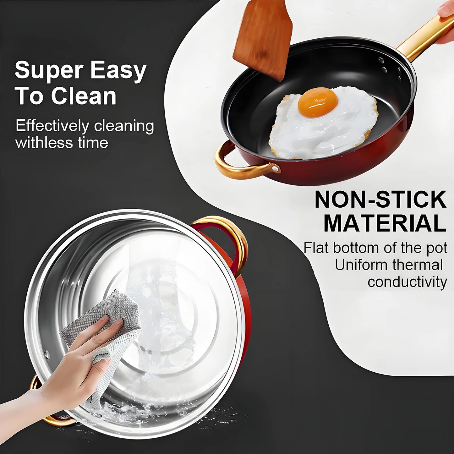 12-Piece Red Cookware Set: Elevate Your Kitchen