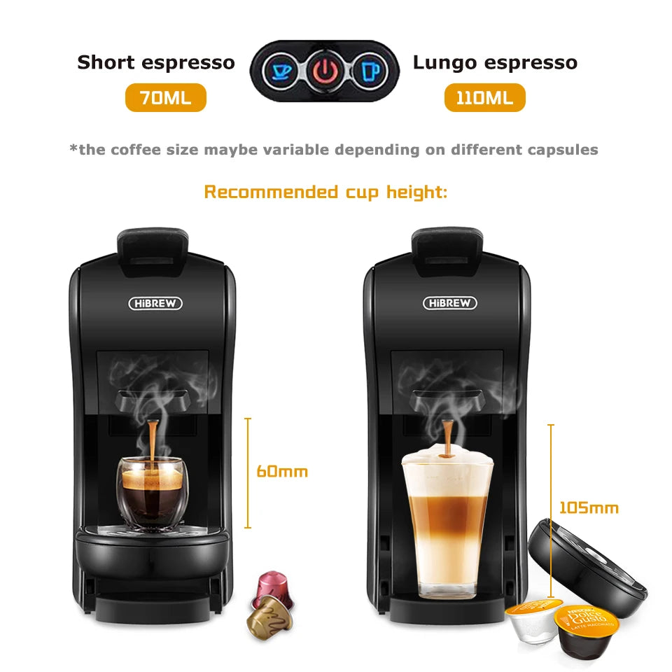 4-in-1 Espresso Machine: Hot, Cold, Capsule & Ground Coffee