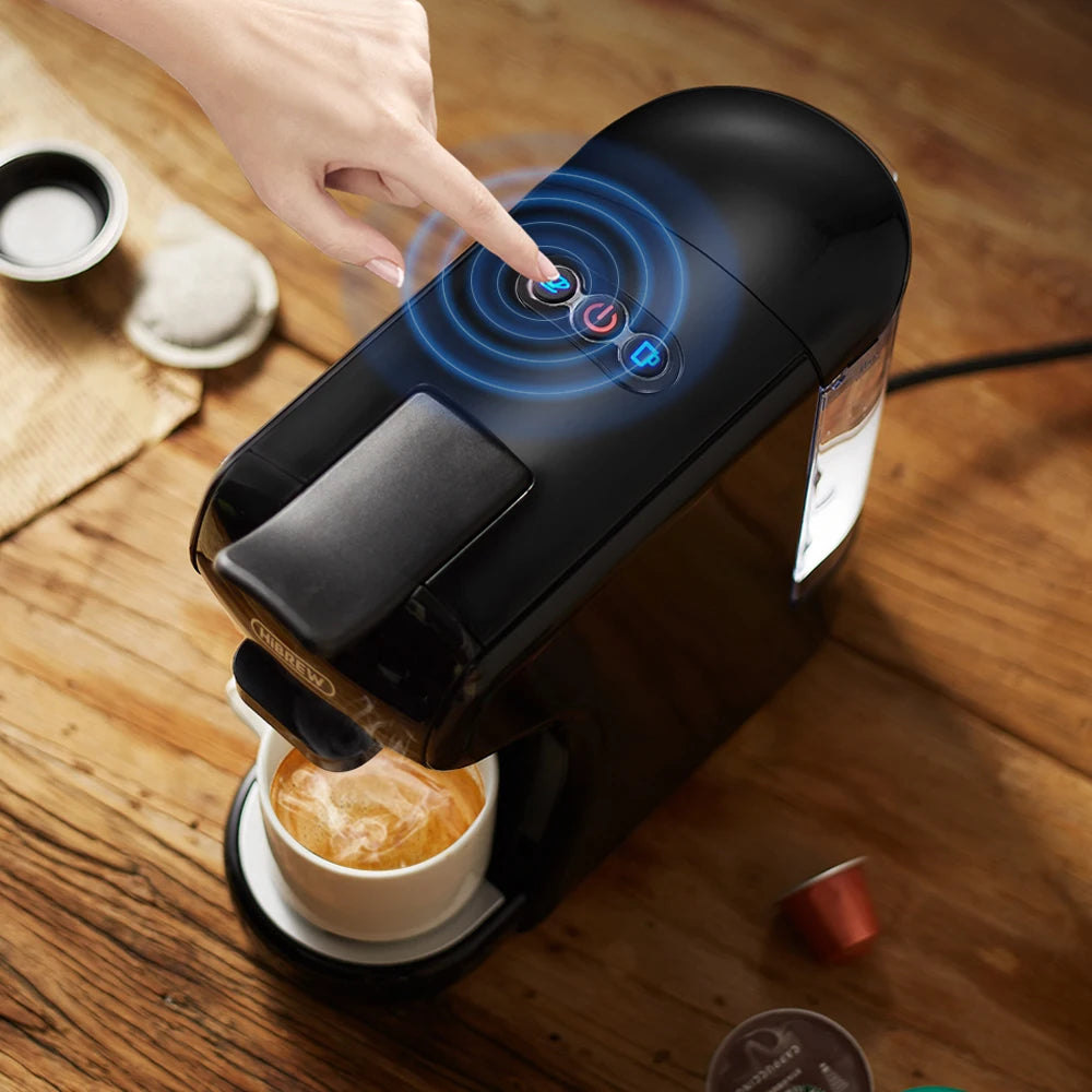 4-in-1 Espresso Machine: Hot, Cold, Capsule & Ground Coffee