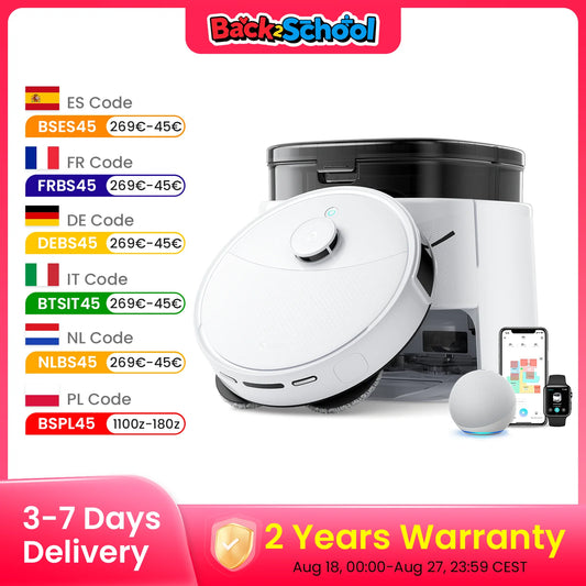 Lefant M2 Pro Self-Emptying Robot Vacuum & Mop (6000Pa Suction)