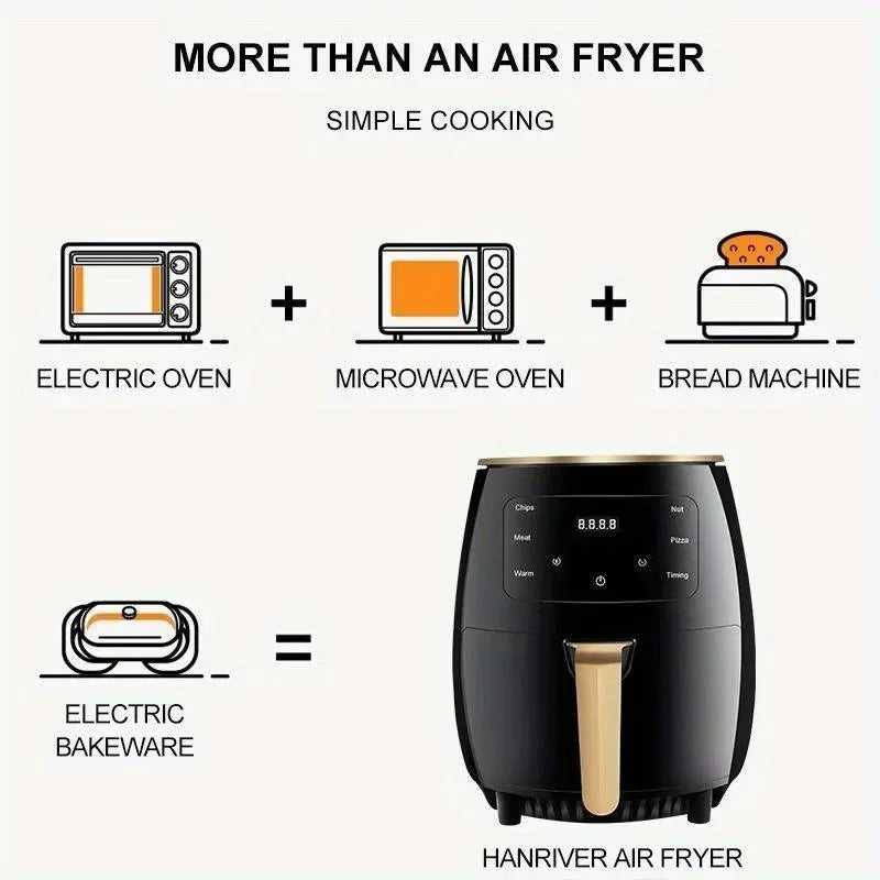 6L Digital Touch Air Fryer - Healthy & Delicious Cooking