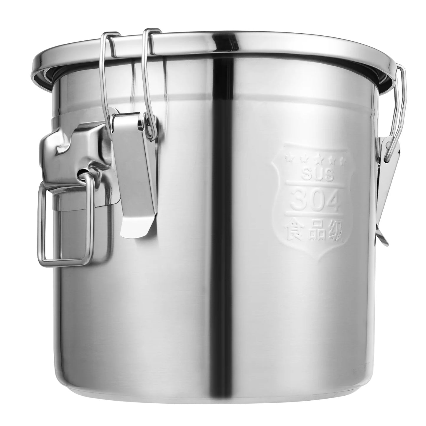 12L Stainless Steel Food Storage Container - Airtight & Durable Kitchen Canister