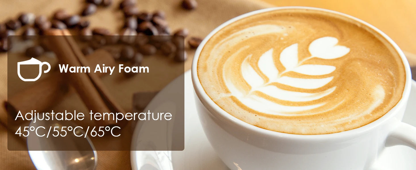 5-in-1 Milk Frother: Create Perfect Lattes at Home