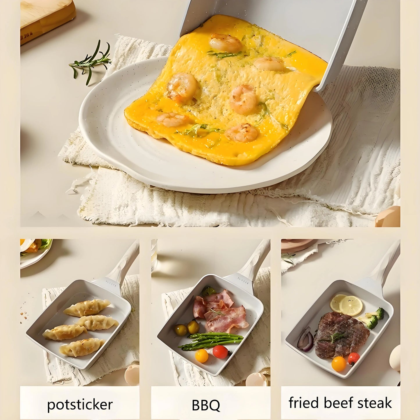 Mini Japanese Omelette Pan: Non-Stick Tamagoyaki Pan