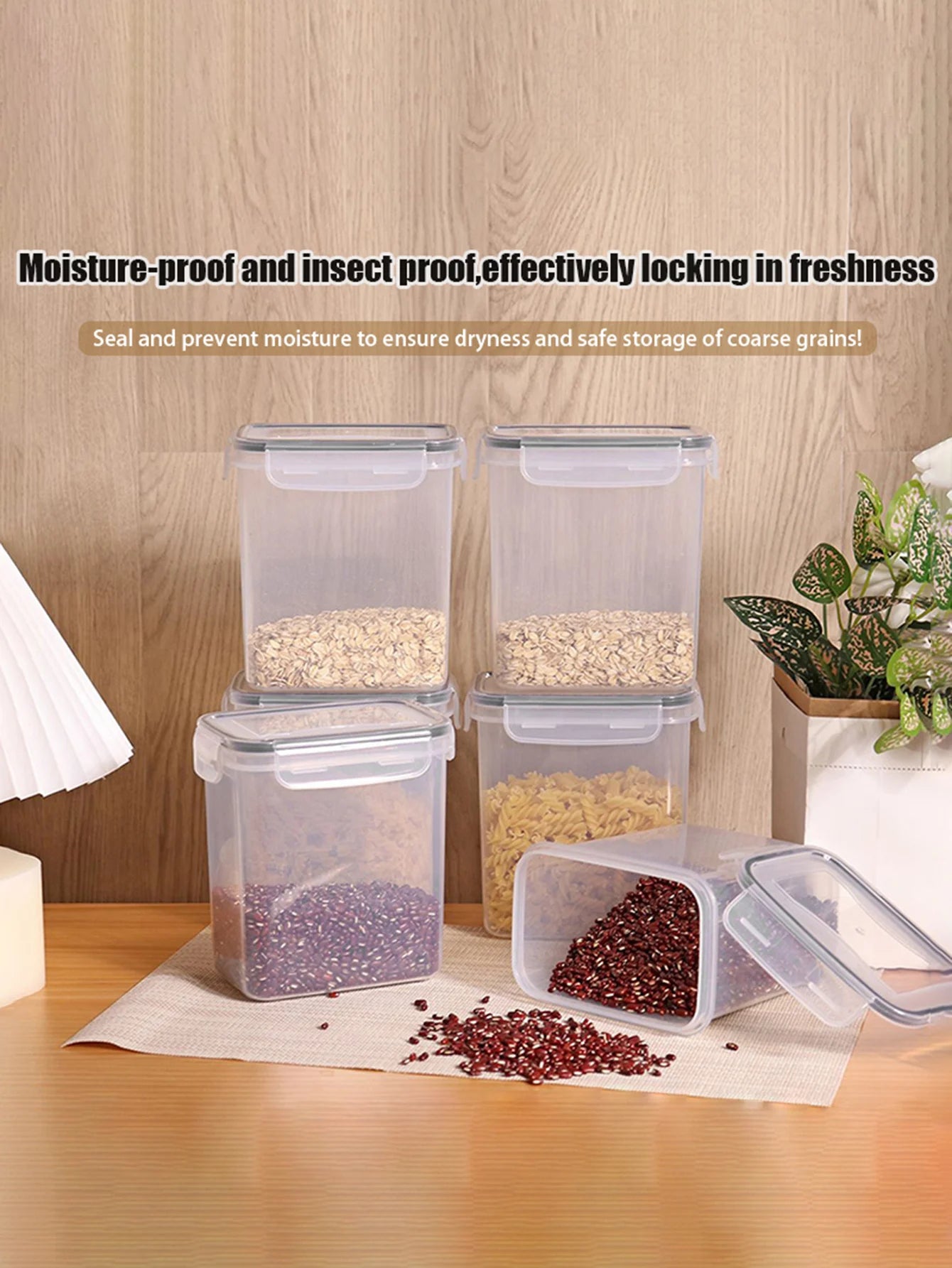 15-Piece Stackable Food Storage Container Set with Labels