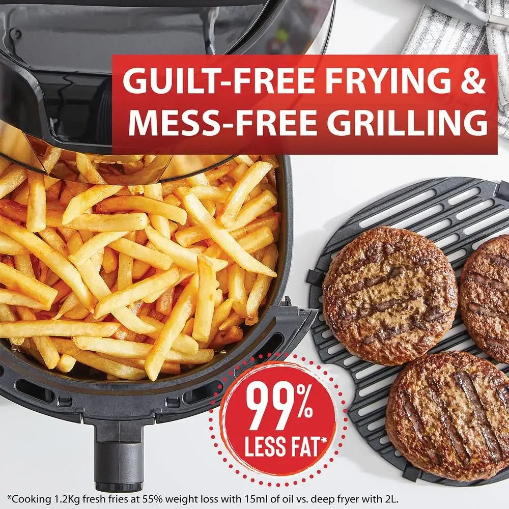 The Ultimate 2-in-1 Air Fryer & Indoor Grill (XXL Family Size)