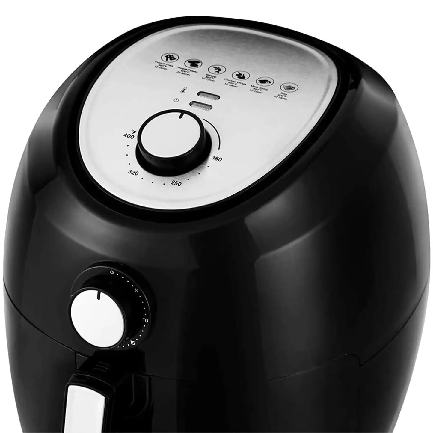 5.8Qt XL Air Fryer: 1700W, Dual Knob, 6 Presets, Recipe Book