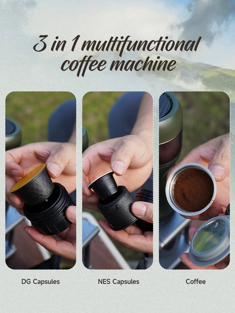 Portable Espresso Maker: Wireless Coffee Machine for Travel & Home