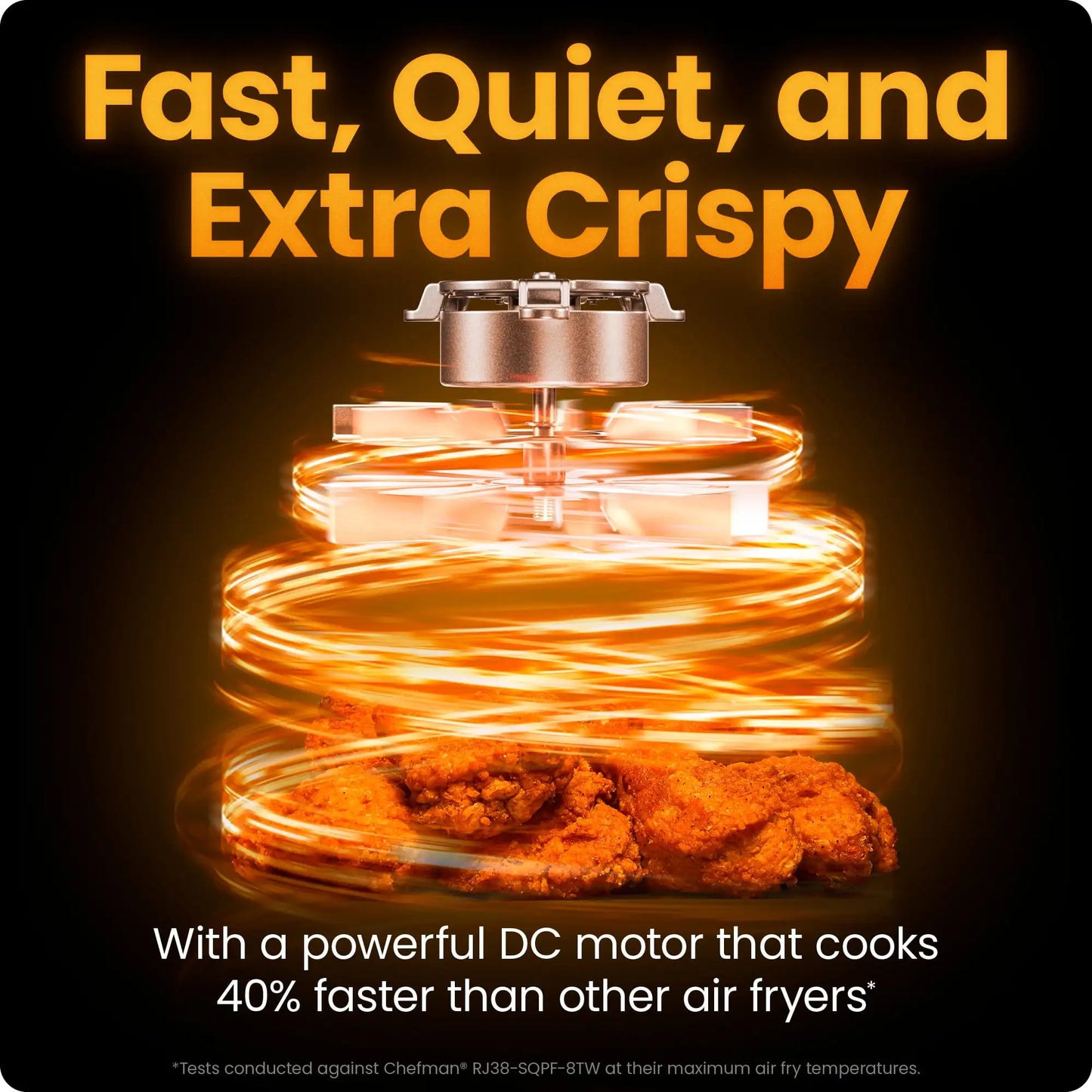 Chefman TurboFry Air Fryer: 7-Quart, 6-in-1, 450°F