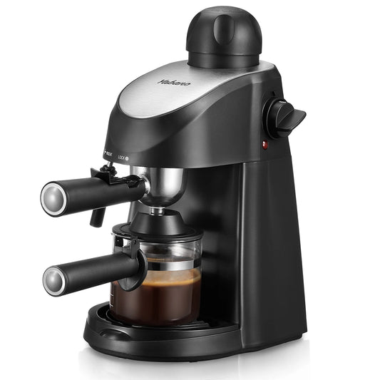 3.5 Bar Espresso Machine: 4-Cup Cappuccino & Latte Maker with Milk Frother
