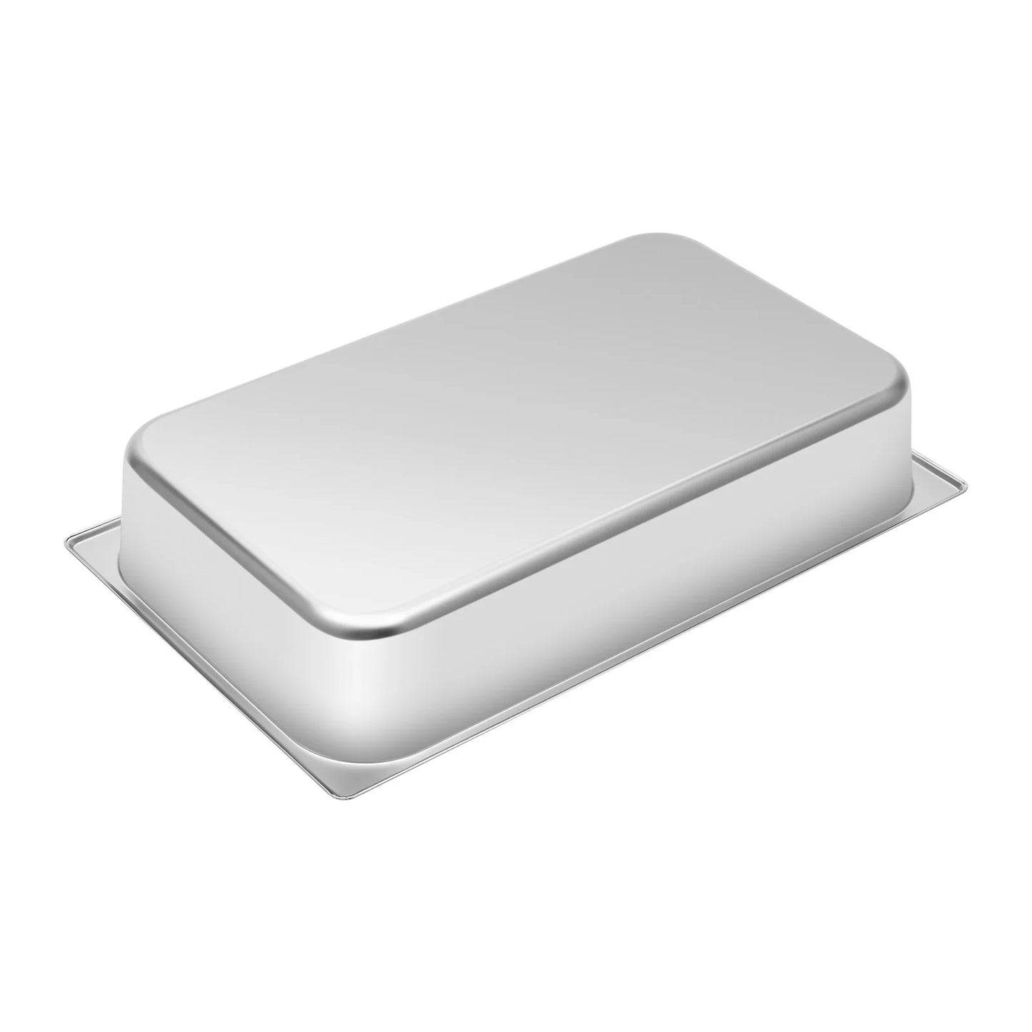 4-Pack Stainless Steel Gastronorm Pans with Lids