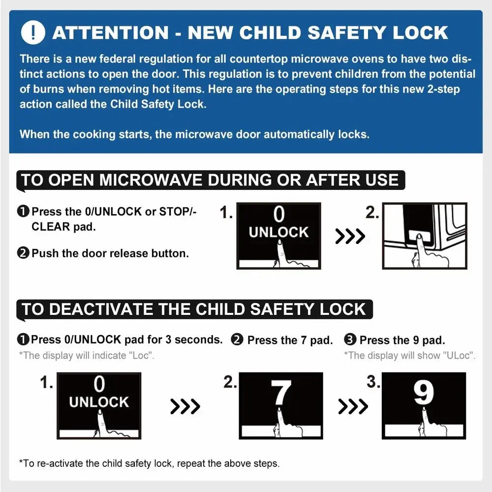 Mainstays 700W Compact Countertop Microwave with Child Safety Lock - 0.7 Cu. Ft.