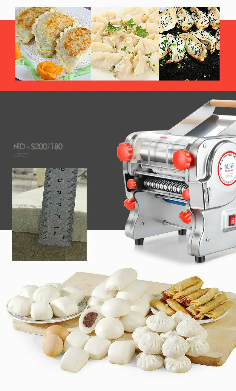 550W Electric Pasta Maker: Make Fresh Noodles & Dumplings