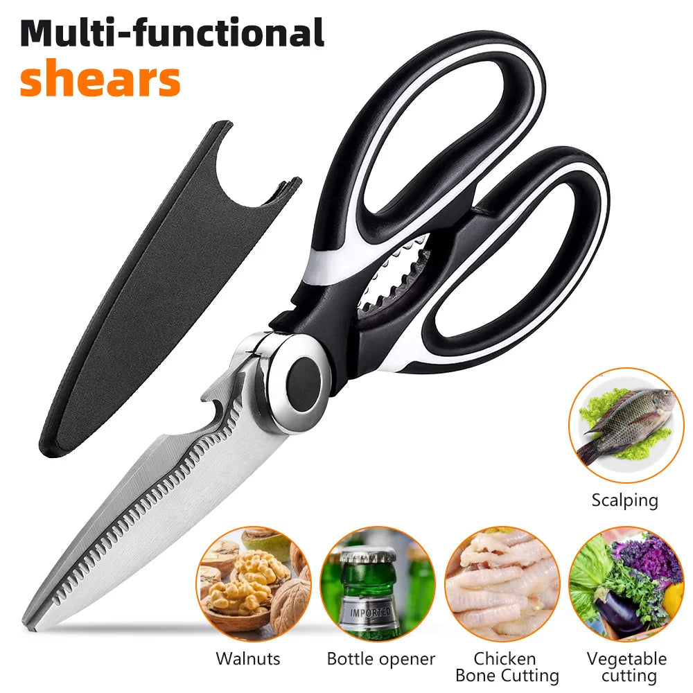 Ultimate Kitchen Shears: Multi-Purpose Stainless Steel Scissors