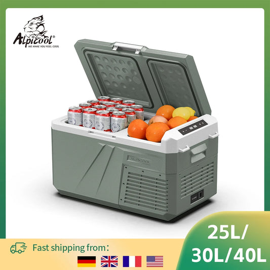 Alpicool QX Series Dual Zone Portable Refrigerator | Fast-Cooling 12V Car Freezer for Camping & RV (25L/30L/40L)