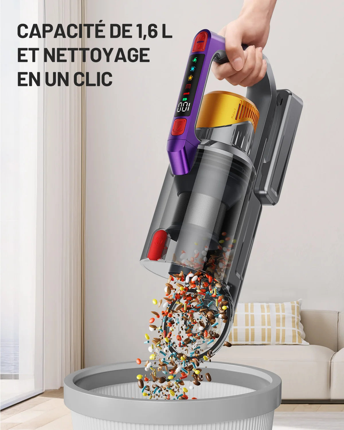 Kissof S17 Pro Powerful Cordless Vacuum Cleaner for Effortless Cleaning