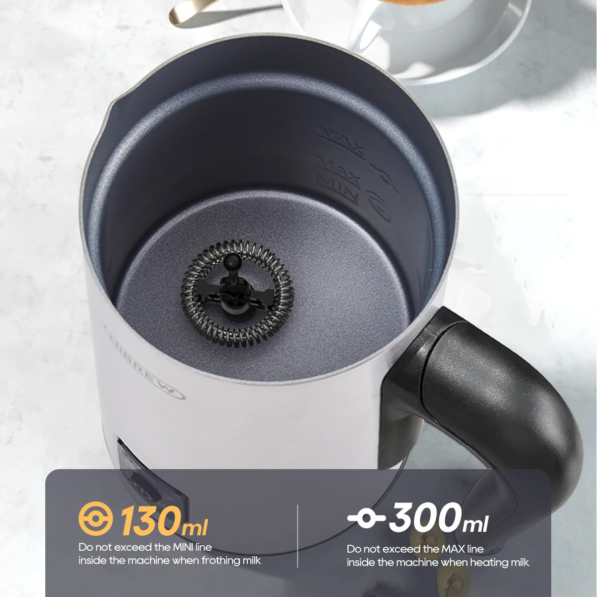 4-in-1 Automatic Milk Frother: Hot & Cold, Latte Perfection