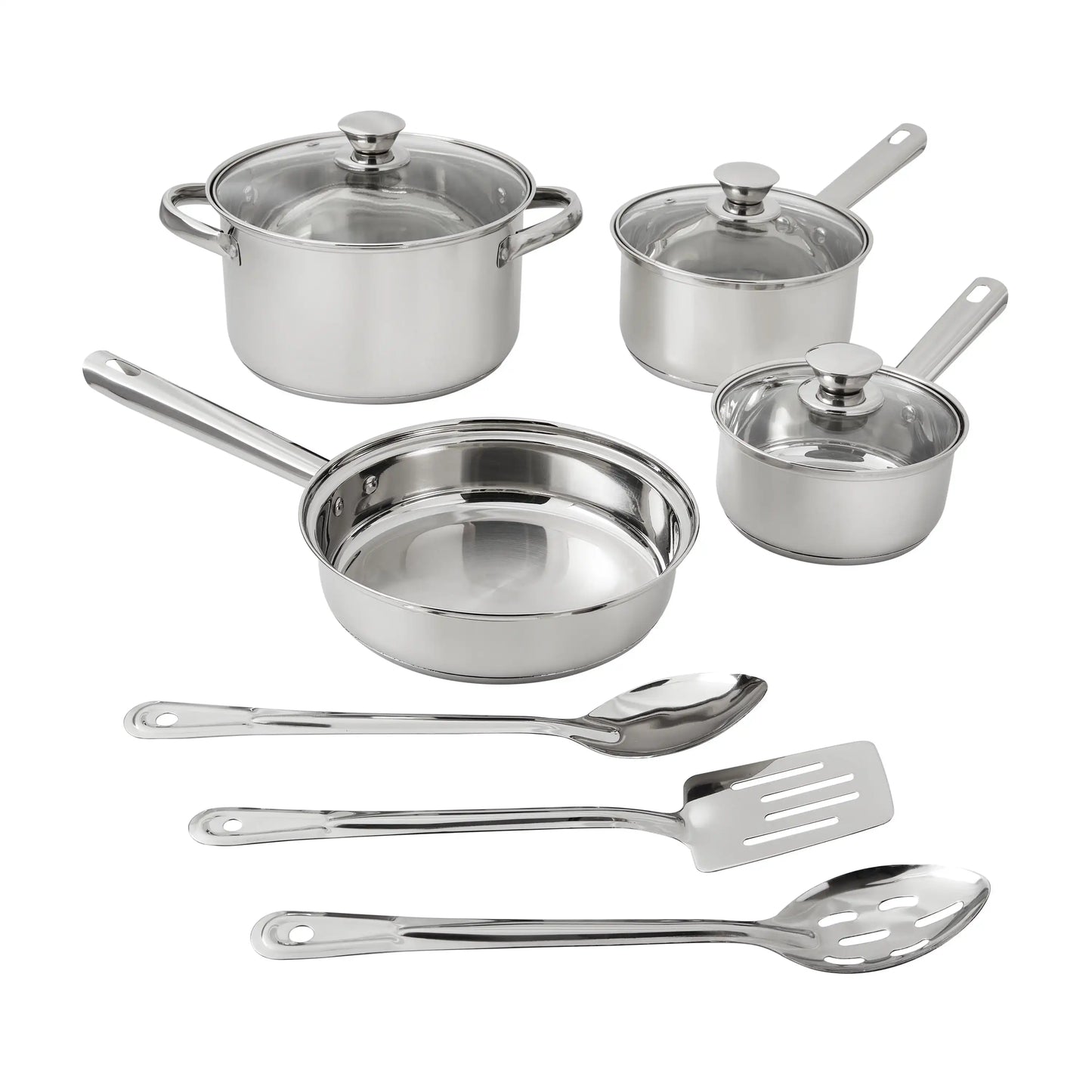10-Piece Stainless Steel Cookware Set: Elevate Your Kitchen