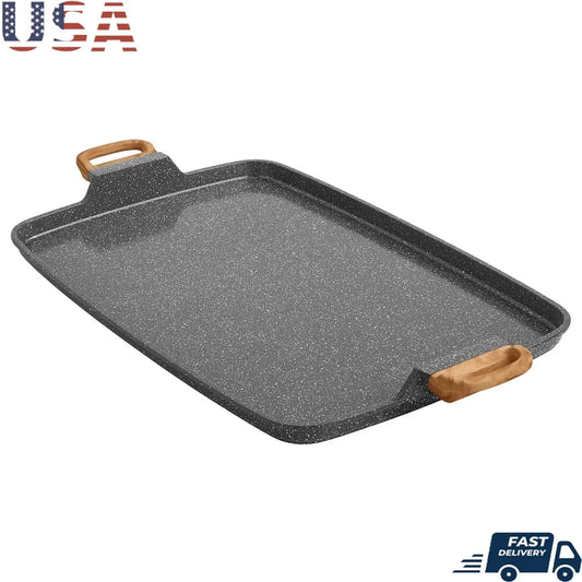 Speckled Griddle: Large Nonstick Cast Aluminum Pan