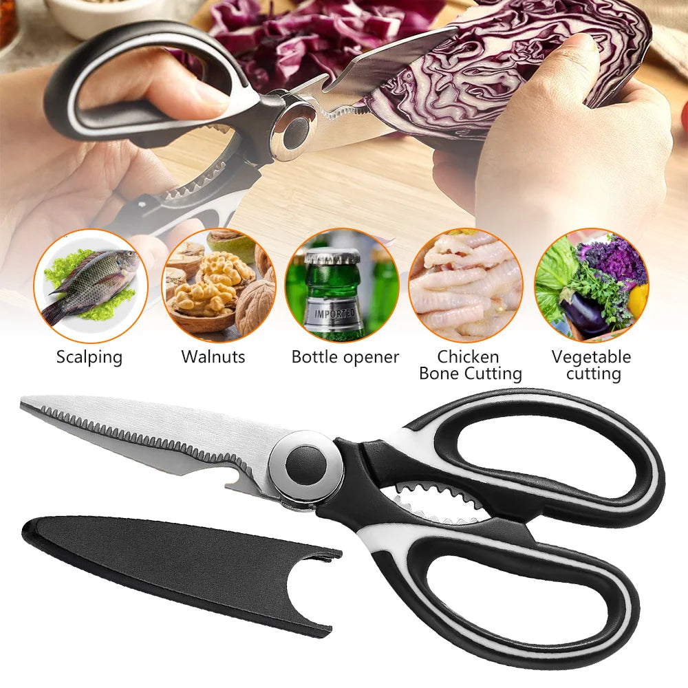 Ultimate Kitchen Shears: Multi-Purpose Stainless Steel Scissors