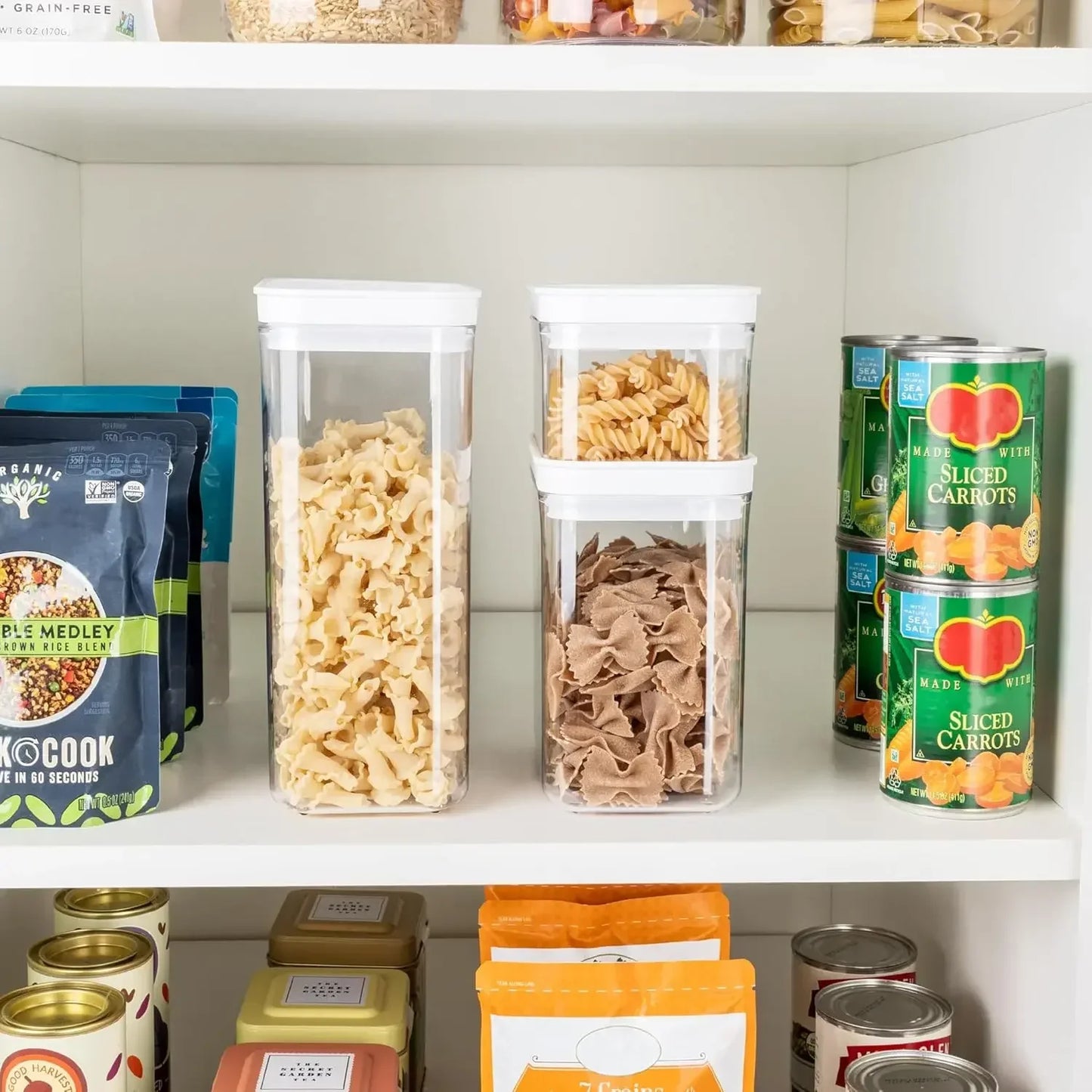 Airtight Food Storage Container - Stackable & Microwave Safe
