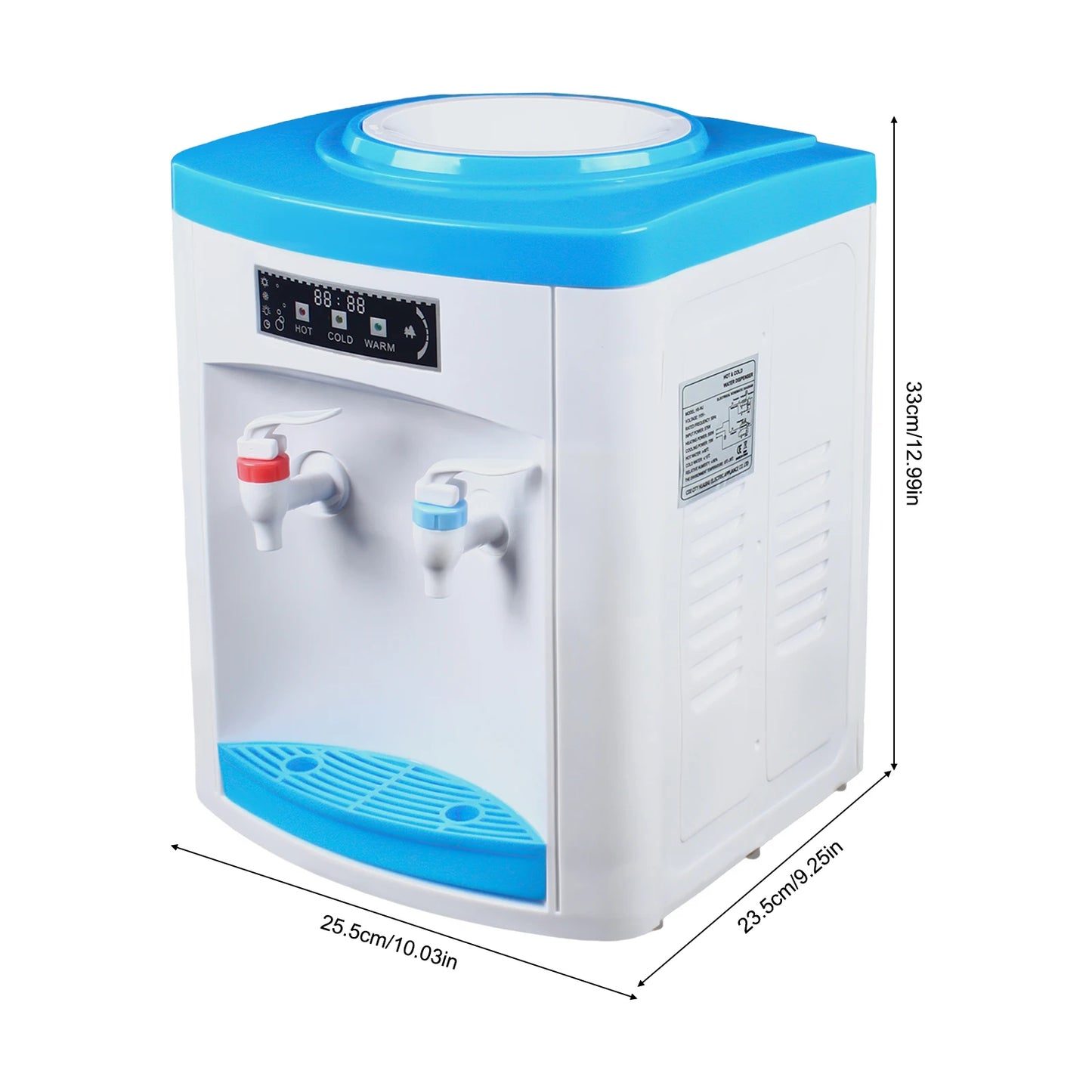 Compact Hot & Cold Water Dispenser - Desktop Water Cooler for Home & Office