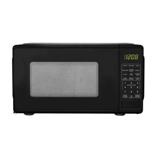 Mainstays 700W Compact Countertop Microwave with Child Safety Lock - 0.7 Cu. Ft.