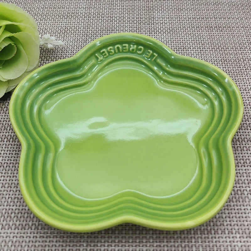 Charming Blossom Ceramic Dish - 5.5 Inch Flower Plate