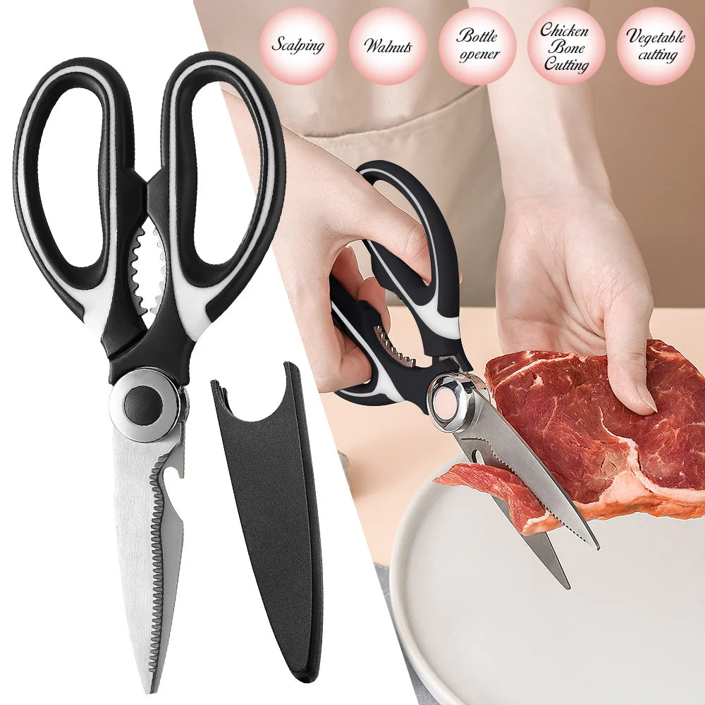 Ultimate Kitchen Shears: Multi-Purpose Stainless Steel Scissors