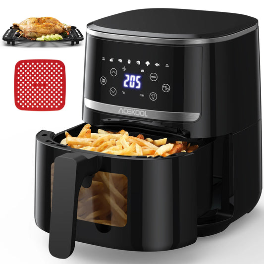 Acekool 5QT Digital Air Fryer Oven Combo: 10-in-1 Healthy Cooking