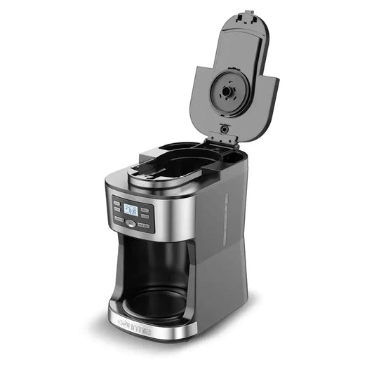 Gourmia 12-Cup Grind & Brew Coffee Maker | Programmable Machine with Built-In Grinder