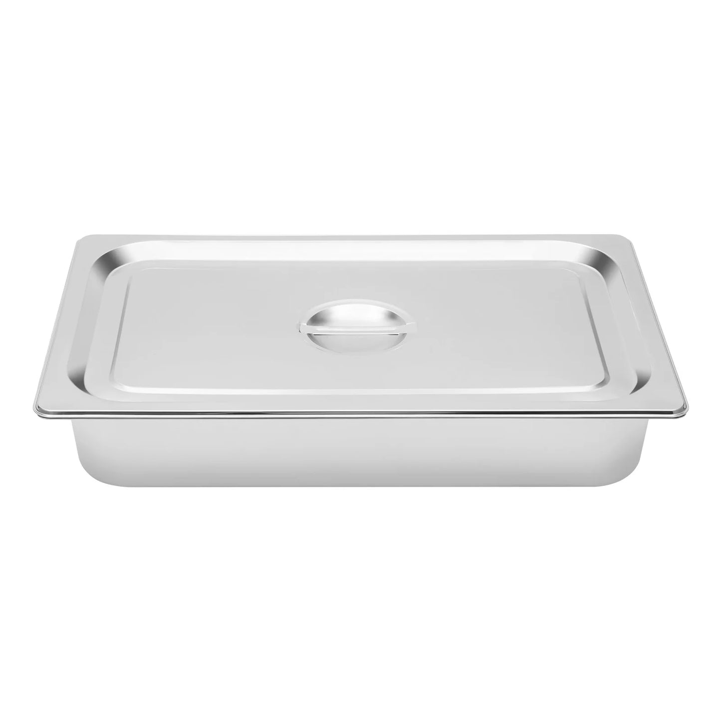 4-Pack Stainless Steel Gastronorm Pans with Lids