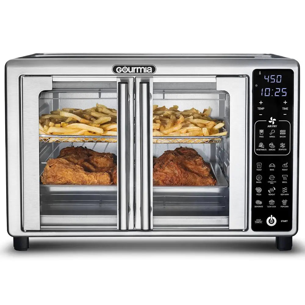 Gourmia 6-Slice Air Fryer Toaster Oven: 19 Presets, Crisp & Delicious