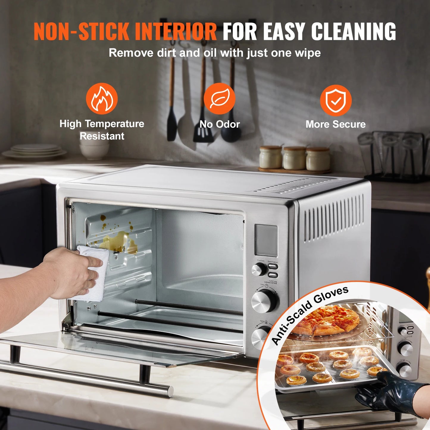 28L Convection Oven: 10-in-1 Multifunction Toaster Oven