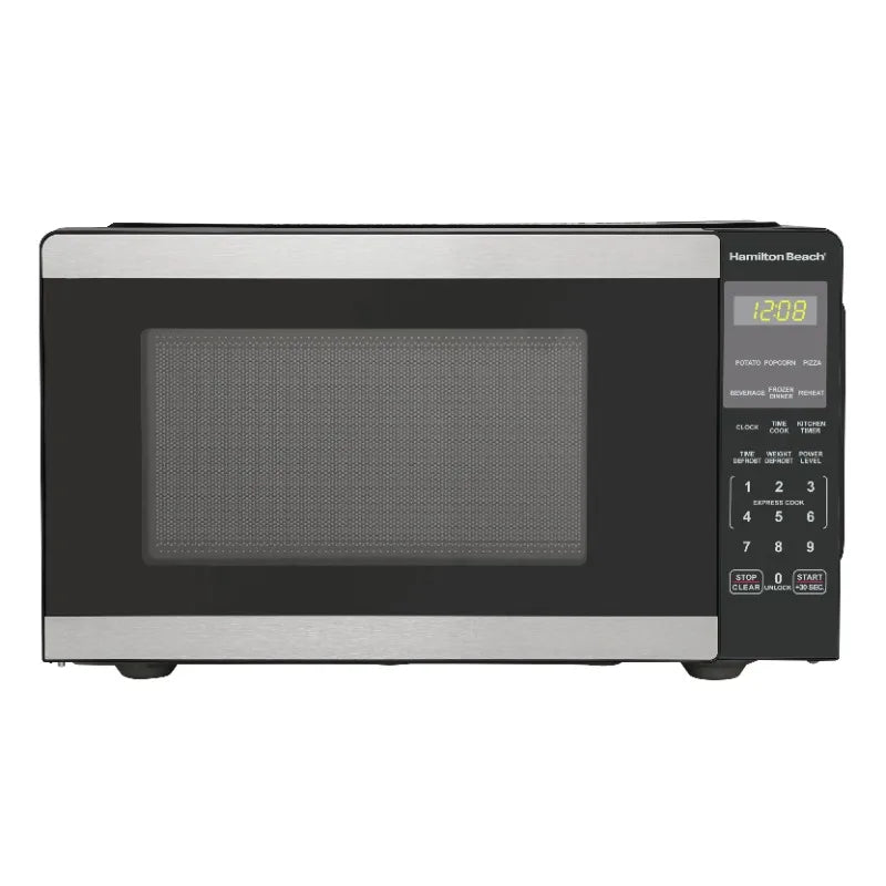 Compact 0.9 Cu. Ft. Microwave - 900W, 10 Power Levels, Child Safety Lock