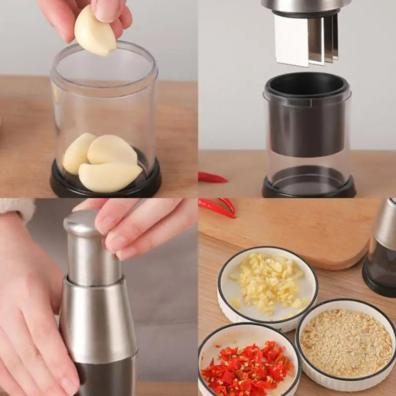 Effortless Garlic Chopper: Instant Mincing, No Tears!