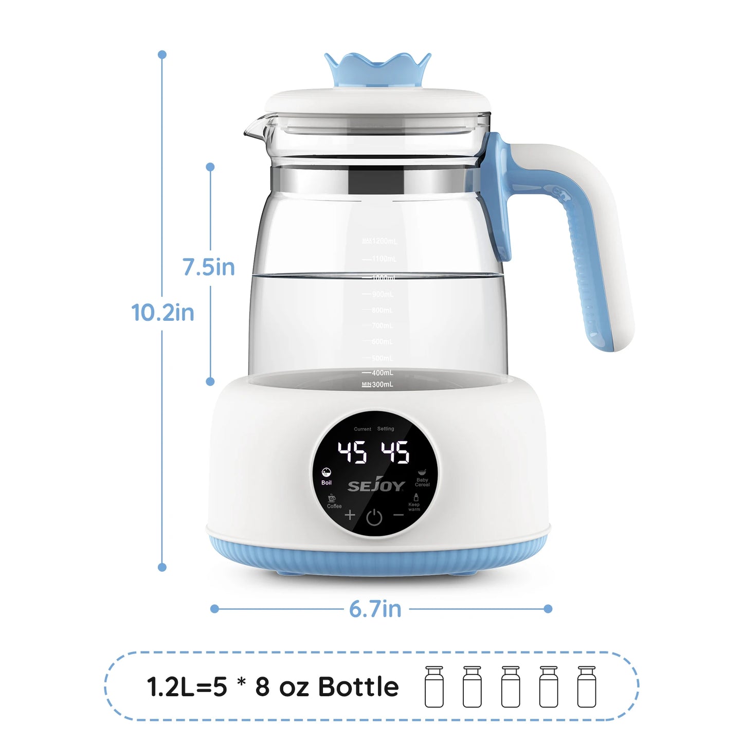 Smart Baby Bottle Warmer: Precise Temp Control & 72-Hour Warmth