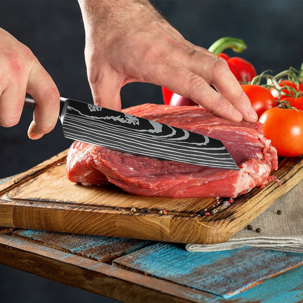 8-Inch Japanese Kiritsuke Knife: Precision Cutting for Every Dish