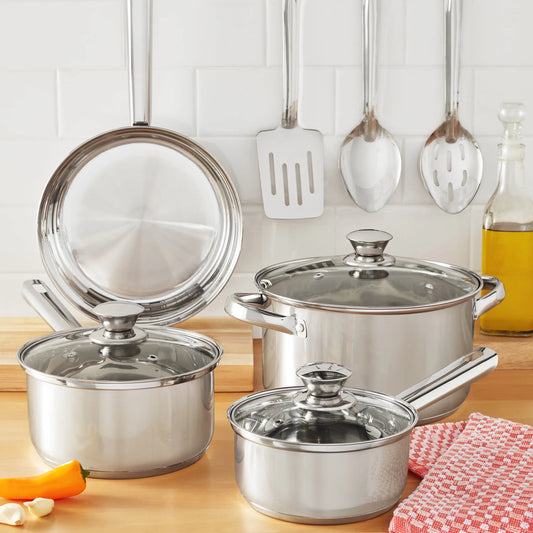 10-Piece Stainless Steel Cookware Set: Elevate Your Kitchen