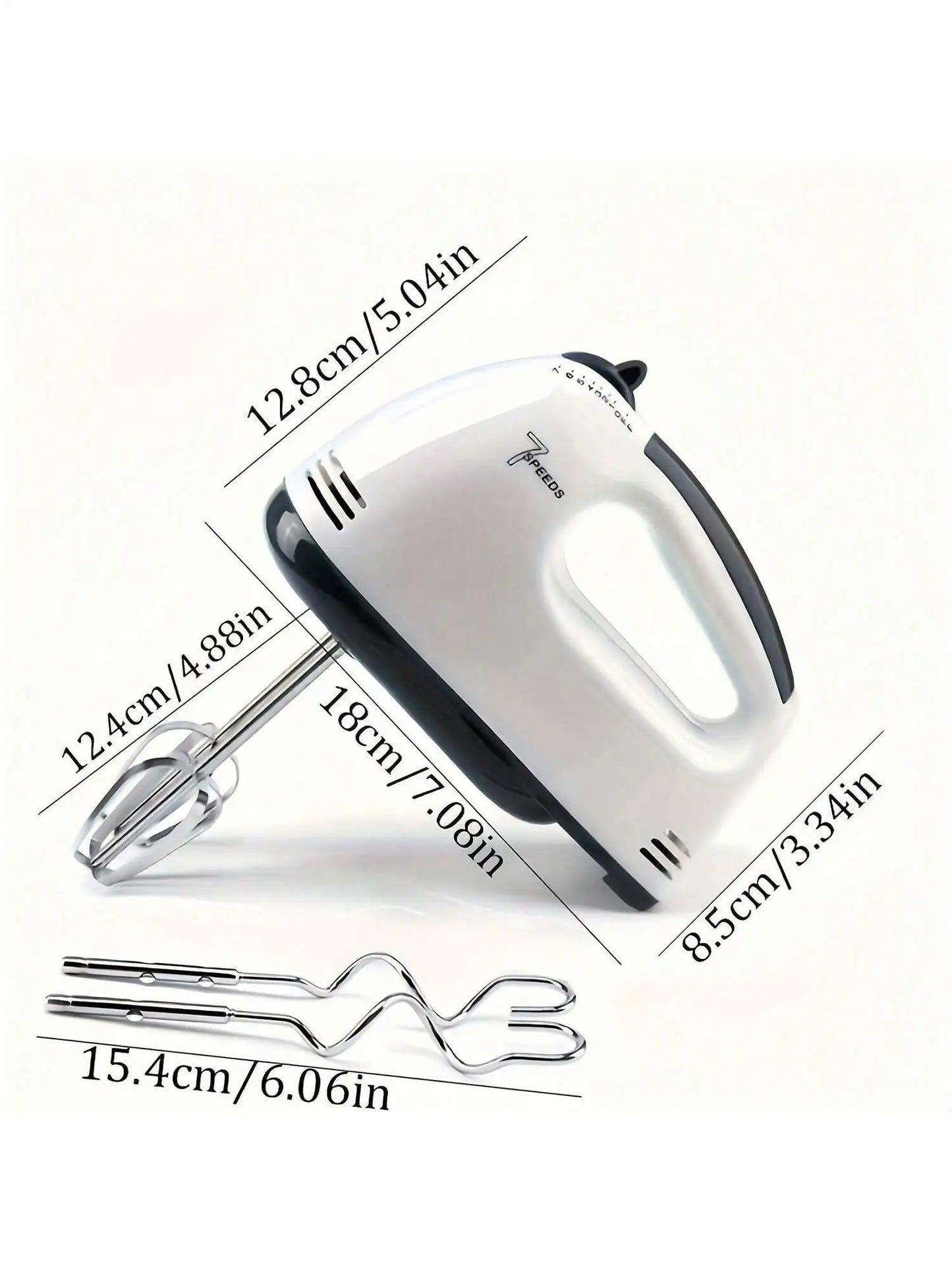 7-Speed Electric Hand Mixer - Powerful & Compact Kitchen Essential