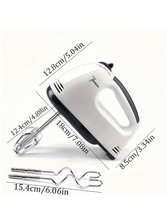 7-Speed Electric Hand Mixer - Powerful & Compact Kitchen Essential