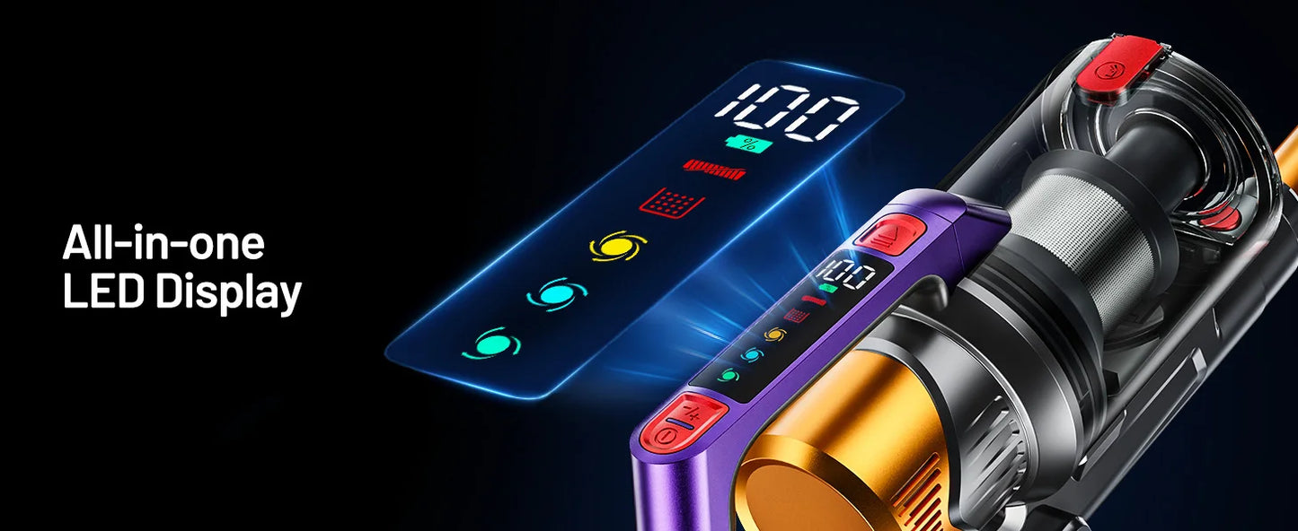 Kissof S17 Pro Powerful Cordless Vacuum Cleaner for Effortless Cleaning