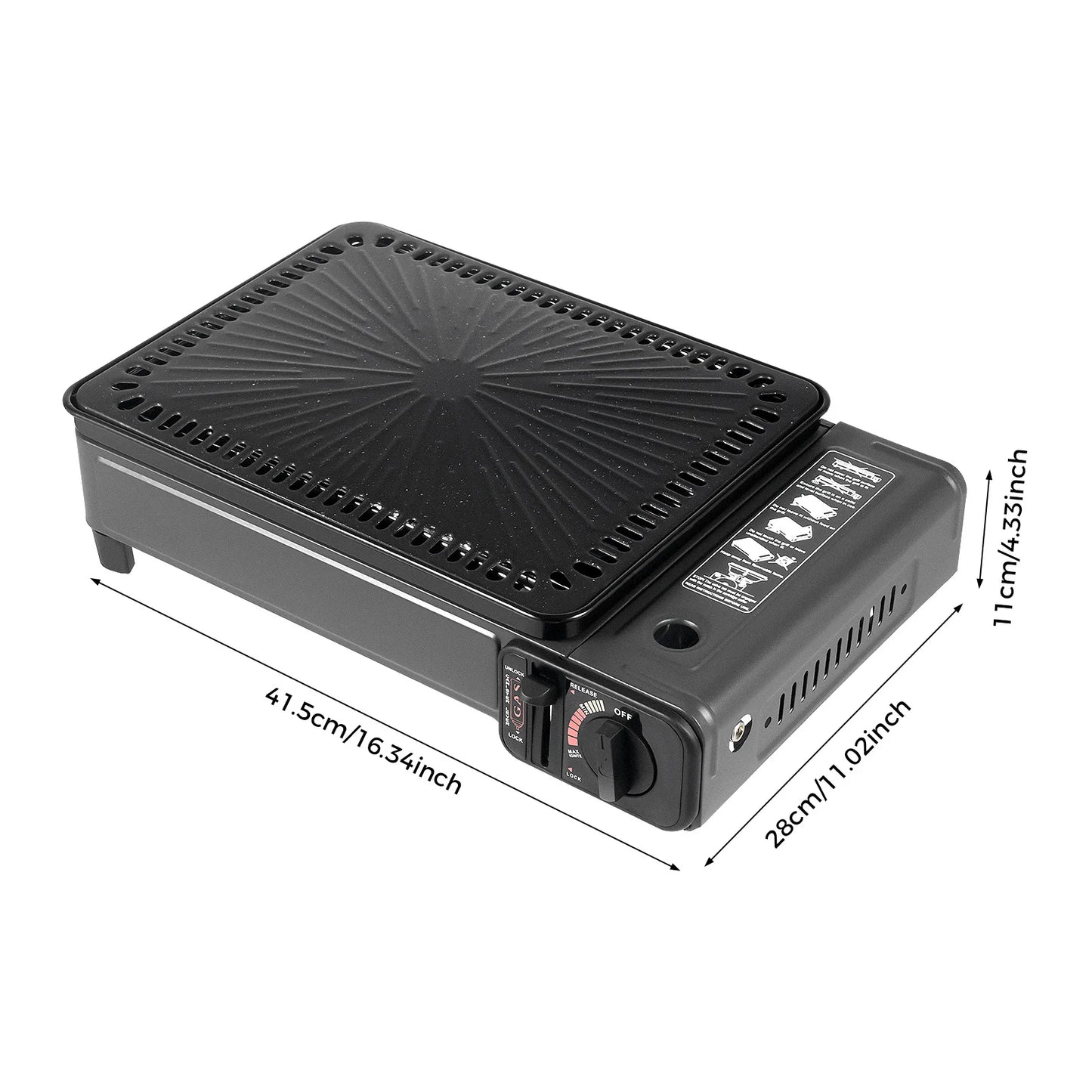 Portable Butane Gas Grill: Camp, Picnic, BBQ Anywhere!