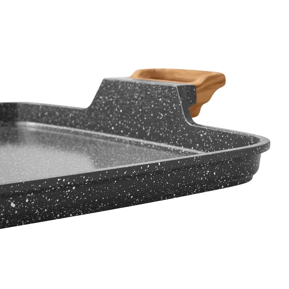 Speckled Griddle: Large Nonstick Cast Aluminum Pan