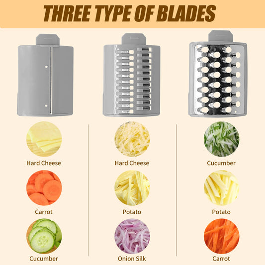 3-in-1 Electric Food Slicer & Grater