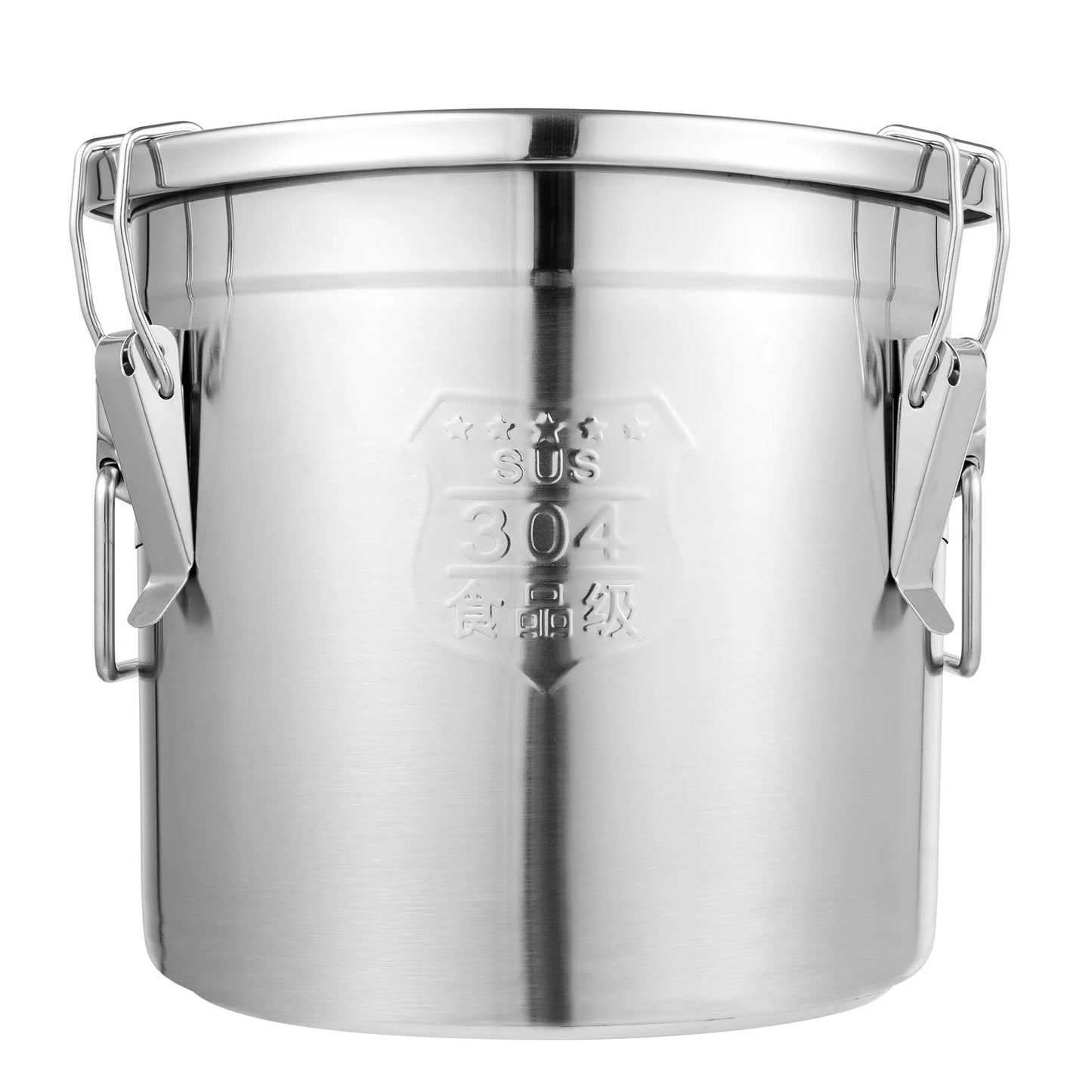 12L Stainless Steel Food Storage Container - Airtight & Durable Kitchen Canister