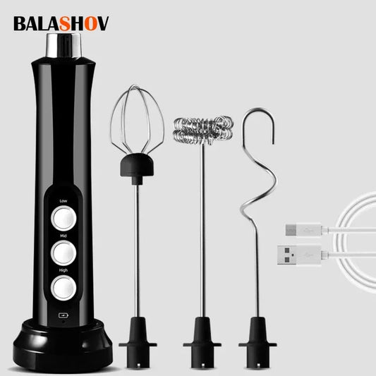 3-in-1 Wireless Milk Frother: Your Secret to Perfect Coffee & Baking